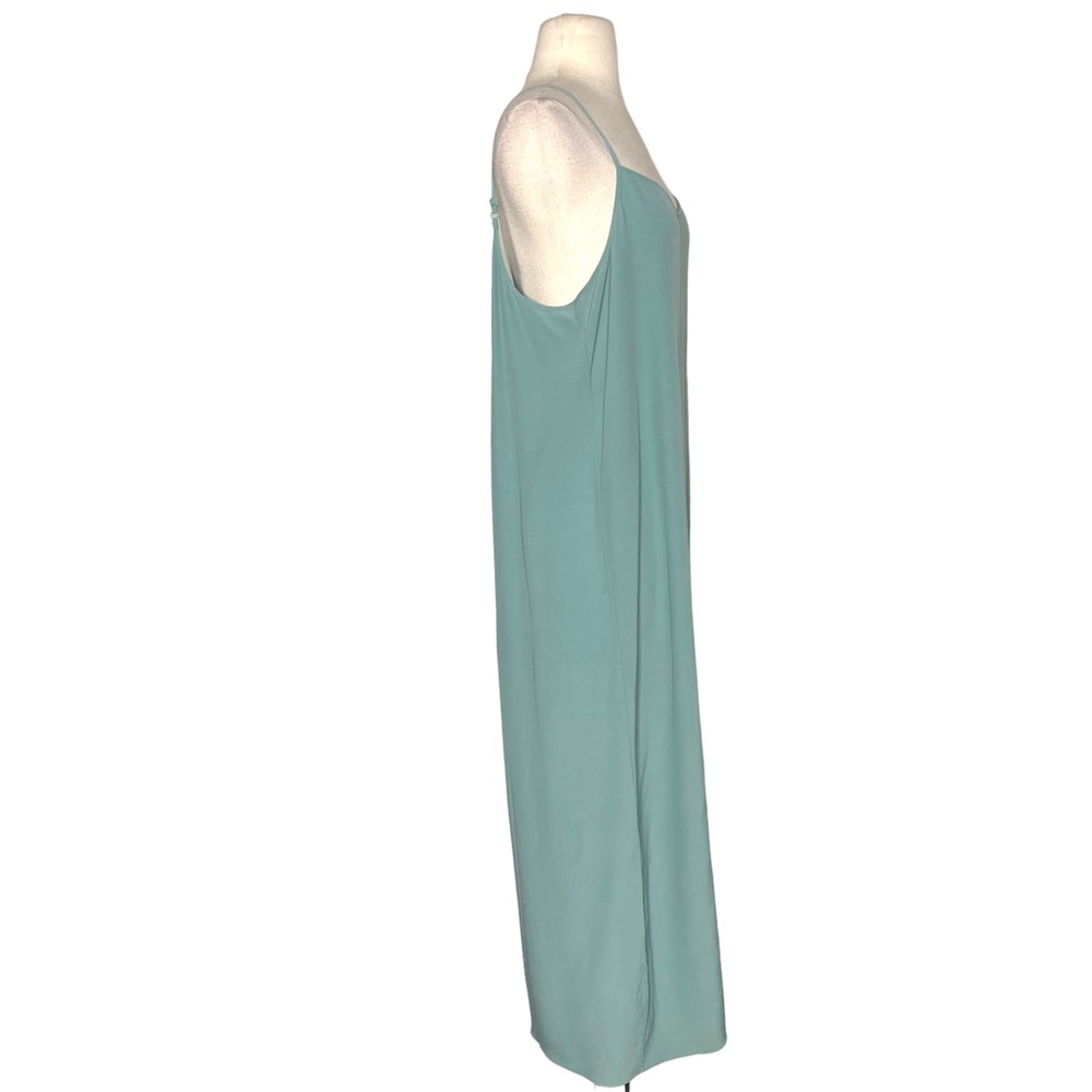 Eileen Fisher Elm V-Neck Tencel Crepe Spaghetti Strap Cami Dress - Picture 4 of 8